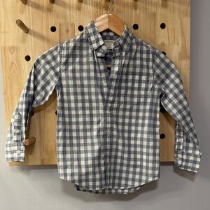 Crewcuts Blue and White Gingham Shirt